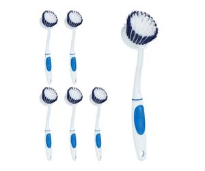 Relaxdays 24x Spazzole blu per lavare i piatti