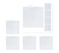 Relaxdays 24x Tappeto da Palestra, per Bambini, Puzzle da Assemblare, 60x60 cm, con Bordi, Fonoassorbente, Gomma Eva, Bianco
