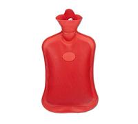 Relaxdays 2X Borsa dell’Acqua Calda, Durevole, Scaldaletto Resistente, Contenitore da 2 L, Gomma Naturale Inodore, Rossa