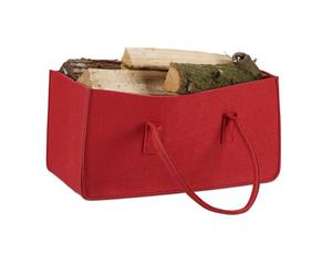 Relaxdays 2x borsa portalegna in rosso