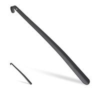 Relaxdays 2X Calzascarpe in Metallo, Confortevole, Stabile, L:60 cm, Grande, da Appendere, con Manico, Nero