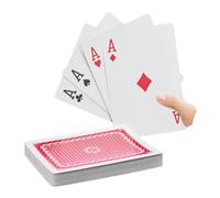 Relaxdays 2x Carte da gioco giant playing card
