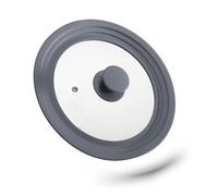 Coperchio per pentole grigio 460 g Lavabile Coperchio universale in vetro