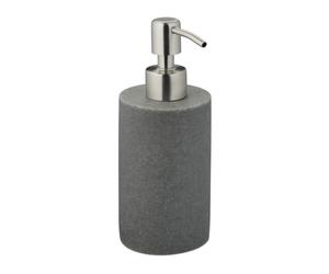 Relaxdays 2x Dispenser rotondo in resina grigia
