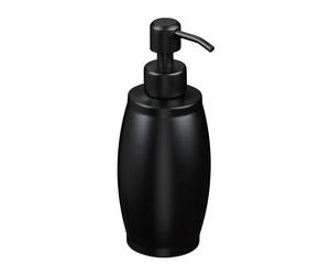 Relaxdays 2x dispenser sapone 350ml nero