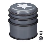 Relaxdays 2x Fermaporta a pavimento con stella