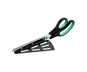 Relaxdays 2x Forbici per pizza con paletta