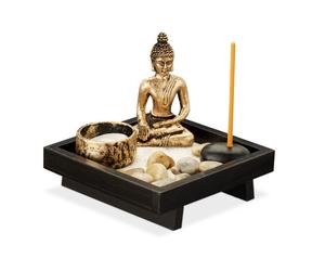 Relaxdays 2x Giardino zen decorazione da tavolo