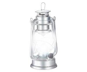 Relaxdays 2x Lanterna a LED lampada argentata