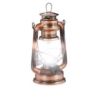 Relaxdays 2X Lanterna LED, Lampada Decorativa retrò per Finestre o da Giardino, a Batteria, Bronzo