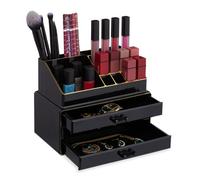 Relaxdays 2x Organizer make-up con 3 cassetti