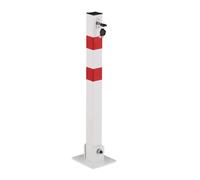 Relaxdays 2x paletto pieghevole rosso-bianco