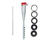 Relaxdays Picchetto per ombrellone Puntale da giardino 1,4 kg Acciaio