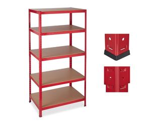 Relaxdays 2x Scaffale in metallo per il magazzino