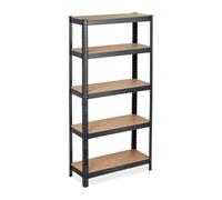 Relaxdays 2x Scaffale nero con capacità 875 kg