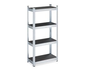 Relaxdays 2x Scaffali zincati pesanti 120x60x30
