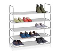 Relaxdays 2x scarpiera per 20 paia bianca