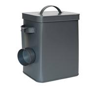 Relaxdays 2x scatola metallica ermetica antracite