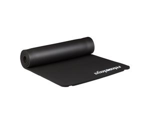 Relaxdays 2x tappetino da yoga imbottito in nero