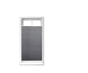 Relaxdays 2x Tenda plissettata grigia 60 x 130 cm