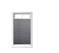 Relaxdays 2x Tenda plissettata grigia 80 x 130 cm