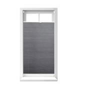 Relaxdays 2x Tenda plissettata grigia 90 x 210 cm