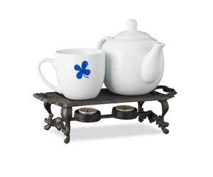 Relaxdays 2x vassoio scaldavivande con lumini