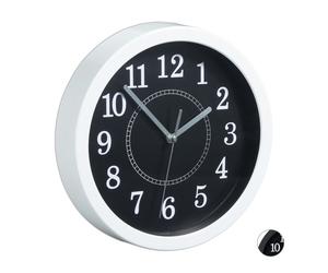 Relaxdays 3 Orologi da parete tondi 20 cm bianchi