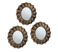 Relaxdays 3 specchi con cornice elegante