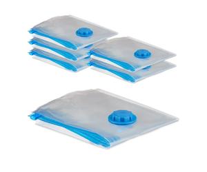 Relaxdays 30 sacchetti sottovuoto XL per vestiti