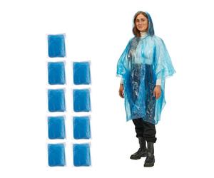 Relaxdays 30x impermeabili antipioggia blu
