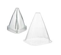 Relaxdays 32 coni copripiante in PVC trasparente