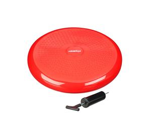 Relaxdays 3x cuscino propriocettivo rosso con nodi
