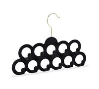 Relaxdays 3X Gruccia Multipla, per Sciarpe, Cinture, Cravatte, Gancio Girevole 360°, Antiscivolo, 11 Supporti, v. Colori