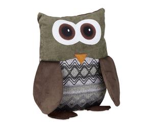 Relaxdays 3x Gufo fermaporta a pavimento in stoffa