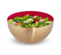 Relaxdays 3x Insalatiere in acciaio inox Ø 25 cm