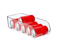 Relaxdays 3X Organizer da Frigorifero, Contenitore da Cucina con Manici Box per Alimenti Salvaspazio, Plastica, Trasparente