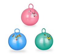 Relaxdays 3x palla per saltare per bambini