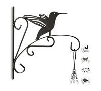 Relaxdays 3x portavasi da parete con colibri