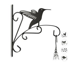 Relaxdays 3x portavasi da parete con colibri