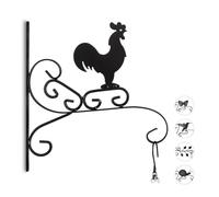 Relaxdays 3x portavasi da parete con gallo