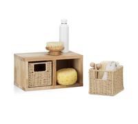 Relaxdays 3x set mobile in legno a cubo