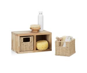 Relaxdays 3x set mobile in legno a cubo