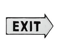 Relaxdays 3x Targhetta Exit