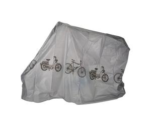 Relaxdays 3x telo copri bicicletta grigio