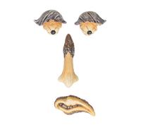 Sculture giardino 4 accessori decorazioni tronco fatato alberi esterno colorato