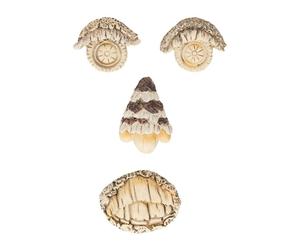 Relaxdays 4 accessori viso per decorare gli alberi