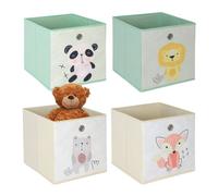 Relaxdays 4 Contenitori per i giochi dei bambini
