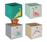 Relaxdays 4 Contenitori per i giochi dei bambini