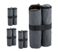 Relaxdays 4 zavorre per gazebo da giardino grigi